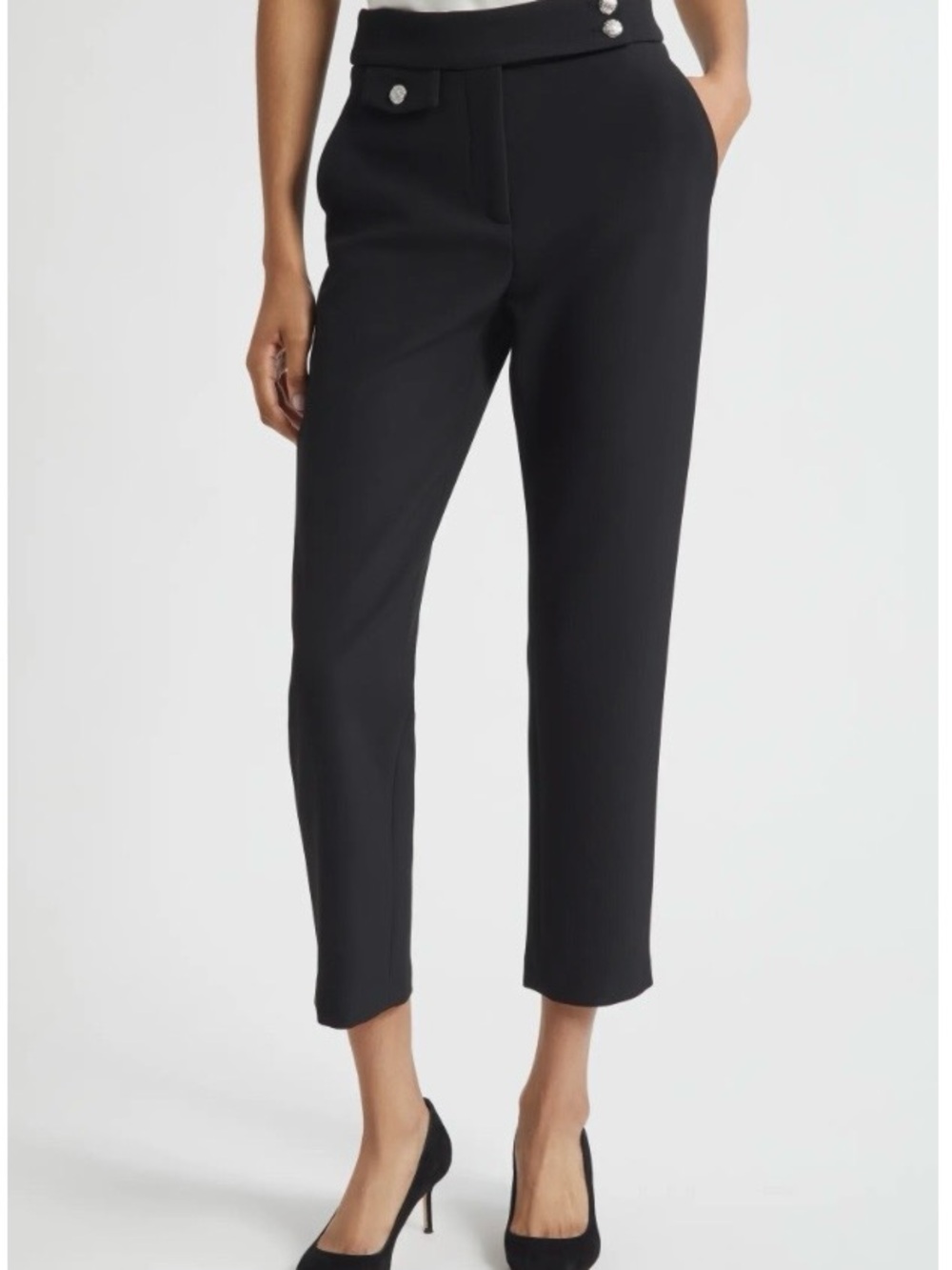 ‼️NWOT Black Veronica Beard Renzo Cropped Pants